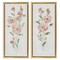 Stupell Industries Simple Pink Watercolor Flowers 2 pc Framed Floater Canvas Wall Art Set Design by Sally Swatland